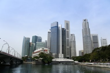 Singapore financial district clipart
