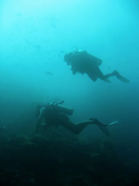 Sipadan divers — Stock Photo, Image