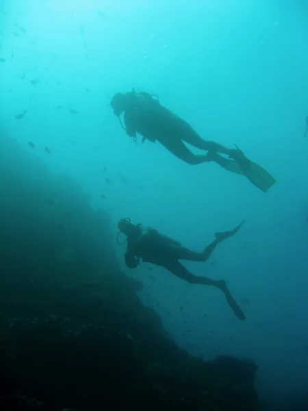 西巴丹岛潜水者 — 图库照片