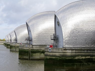 Thames barrier london clipart