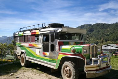 Traditional philippine jeepney clipart