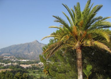 Marbella mountain clipart