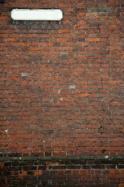 Old fashioned street sign brick wall clipart