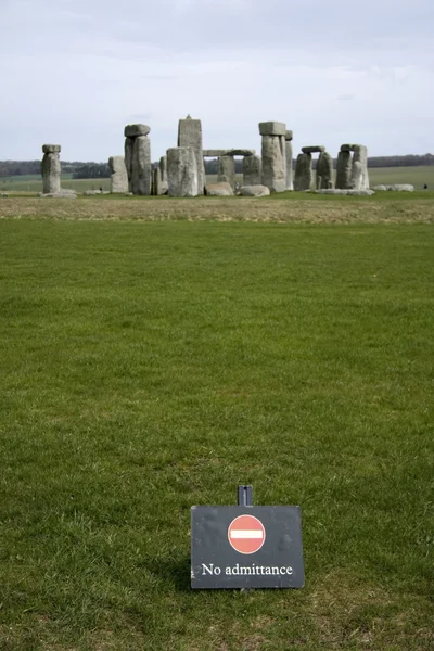 Ingen entré till stonehenge — Stockfoto