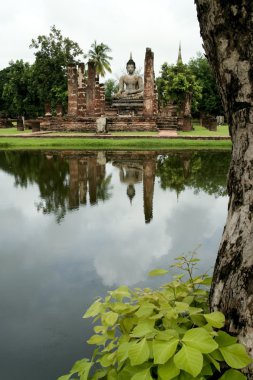 oturmuş Buda sukothai Tayland