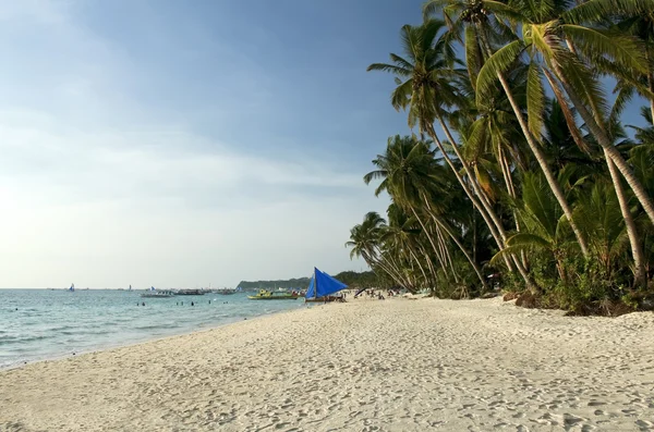 Boracay island vita stranden — Stockfoto