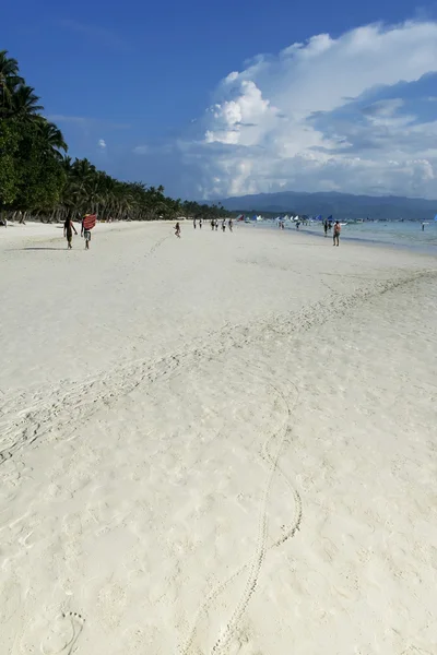 Boracay island vita stranden — Stockfoto