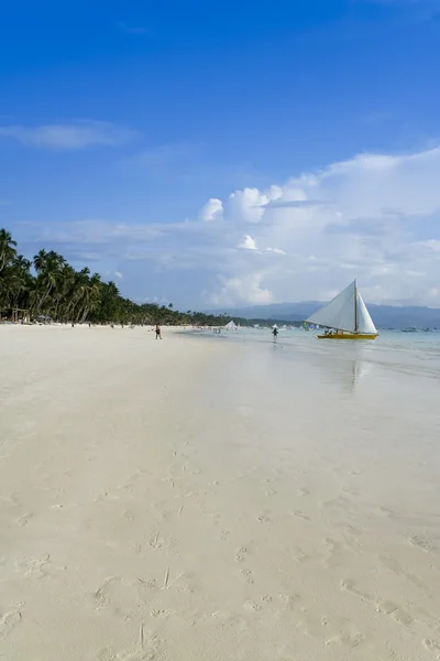Boracay island bílé pláže — Stock fotografie