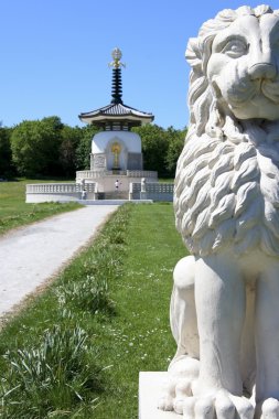 Peace pagoda milton keynes clipart