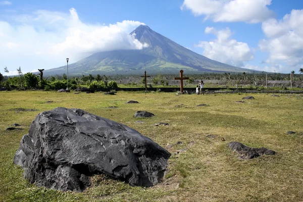 Mount mayon volcano Filipíny — Stock fotografie