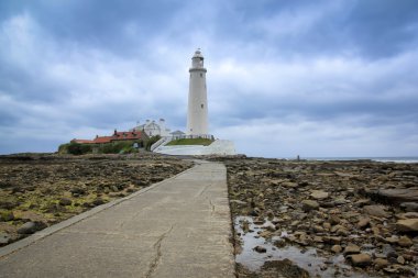 St marys lighthouse whitley bay clipart