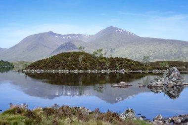 Rannoch moor scottish highlands clipart