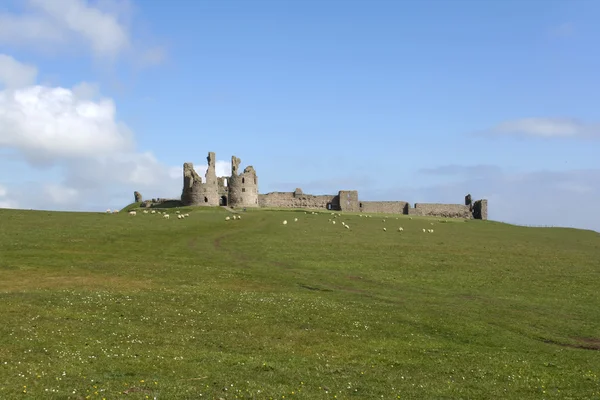 Castillo de Dunstanburgh costa northumbria —  Fotos de Stock