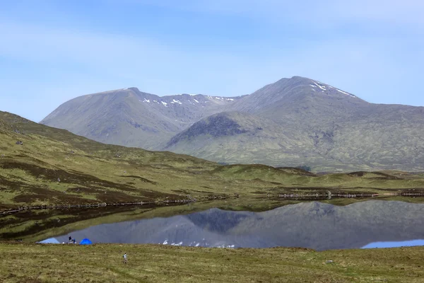 Kamping rannoch moor İskoçya highlands — Stok fotoğraf
