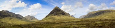 Glen coe panorama highlands scotland clipart