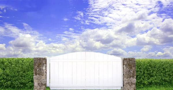 White Gate — Stock Photo, Image