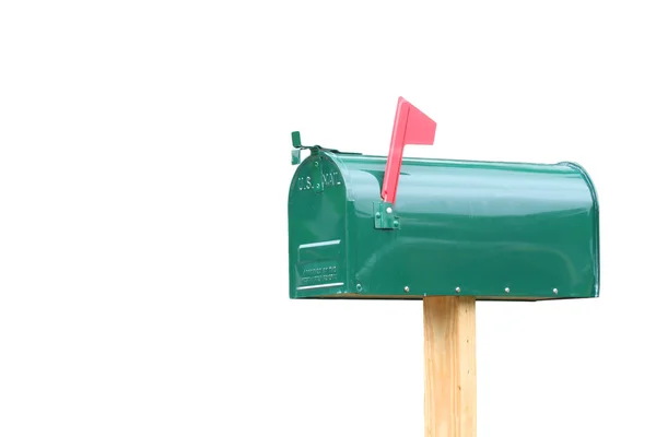 Caixa de correio isolada — Fotografia de Stock