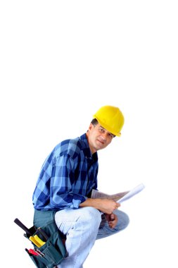 Contractor isolated clipart