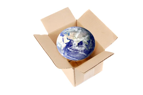 The World in a Box — Stock Photo, Image