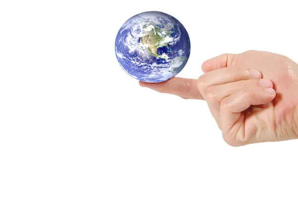 The world on a finger — Stock Photo, Image