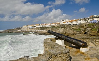 Cannon which defended the Ericeira clipart