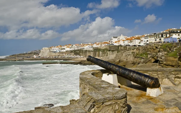 Cannon which defended the Ericeira — Stock Photo, Image