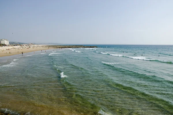 Plaży Costa da caparica. Obraz Stockowy