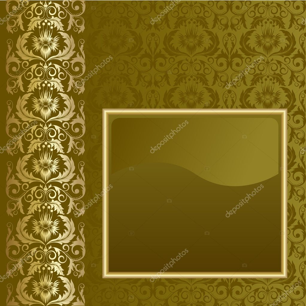 Brown and gold background — Stock Vector © len_pri #3603759