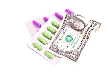 Pills and money clipart