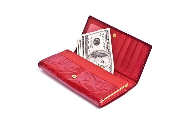 Dollar notes and wallet — Stock Photo, Image