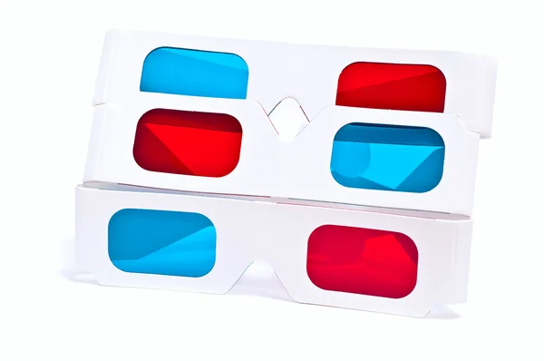 Trzy okulary 3d — Zdjęcie stockowe