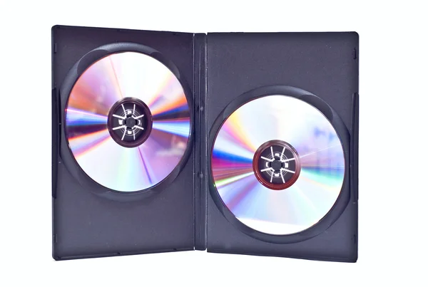 Duble DVD-диском — стокове фото