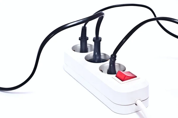 White multiple socket — Stock Photo, Image