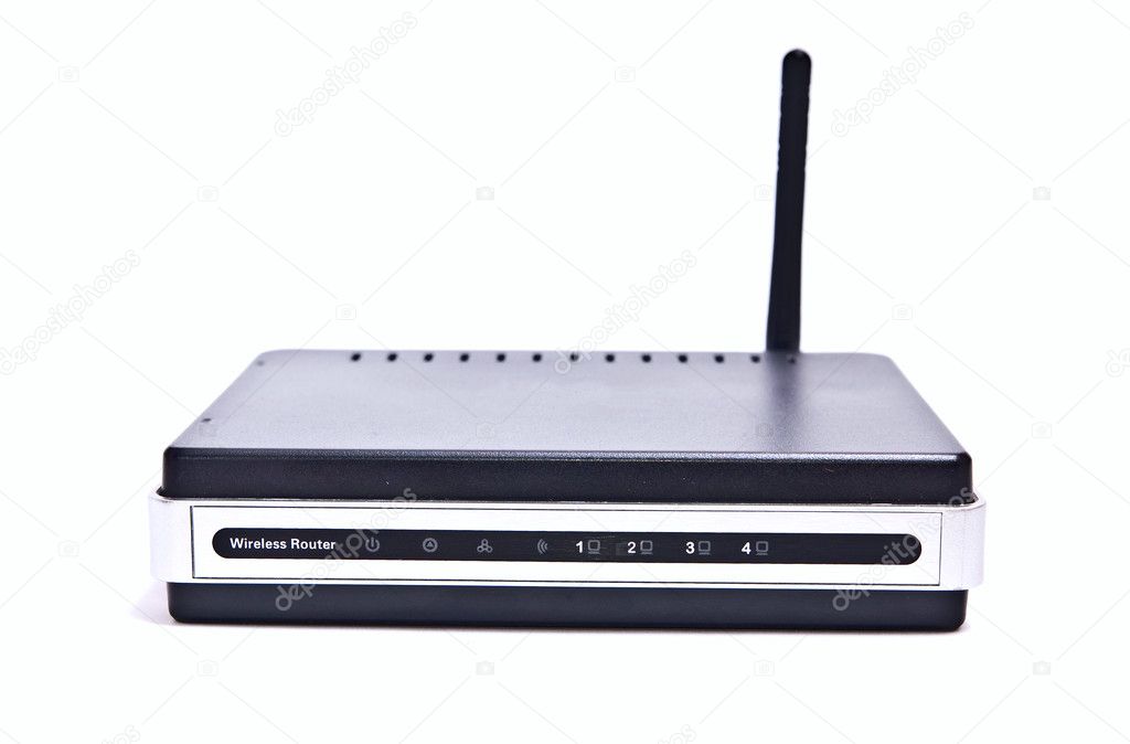 Front of internet router