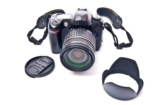 Zoom lens ve kamera — Stok fotoğraf