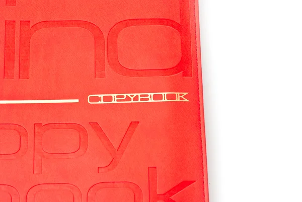 Copybook rosso — Foto Stock