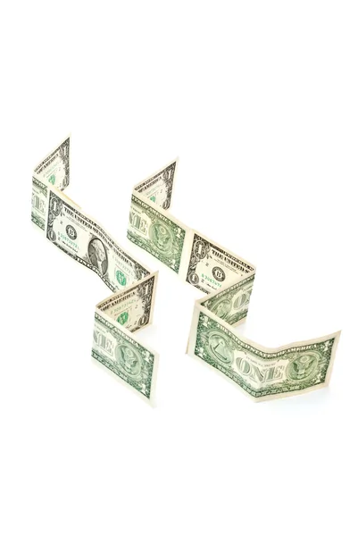 Rows from dollars — Stock Photo, Image