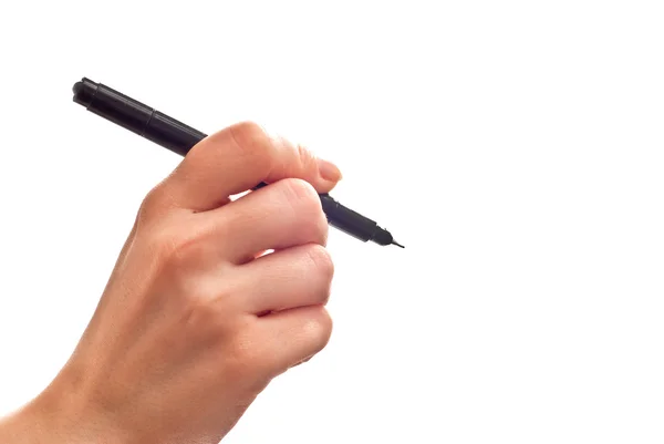 Pen in hand — Stock Photo, Image