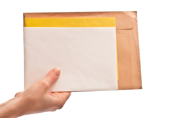 Três envelopes — Fotografia de Stock