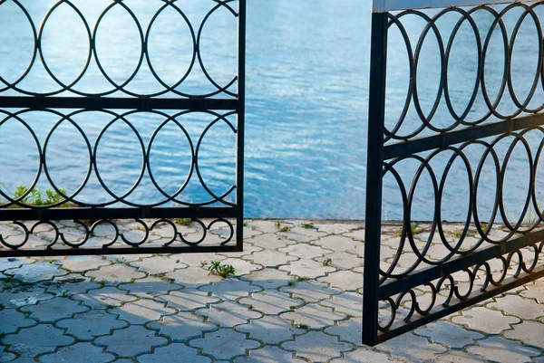 stock image Gate befor sea