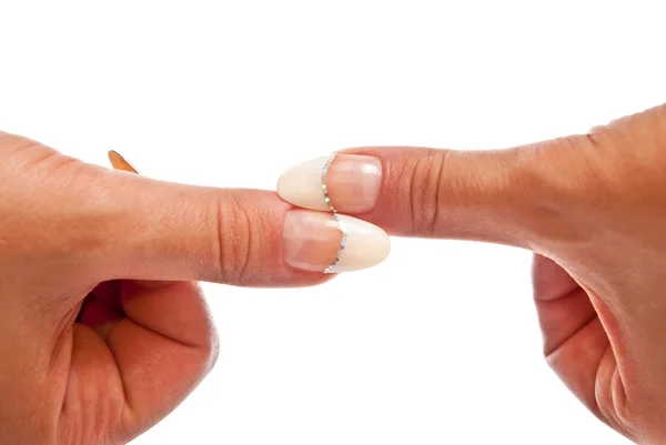 Dwoma palcami — Zdjęcie stockowe