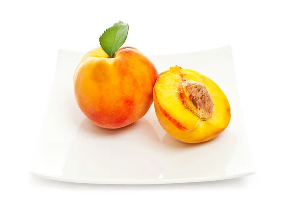 Десерт из персика — стоковое фото