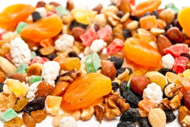 Dry fruit and nuts clipart