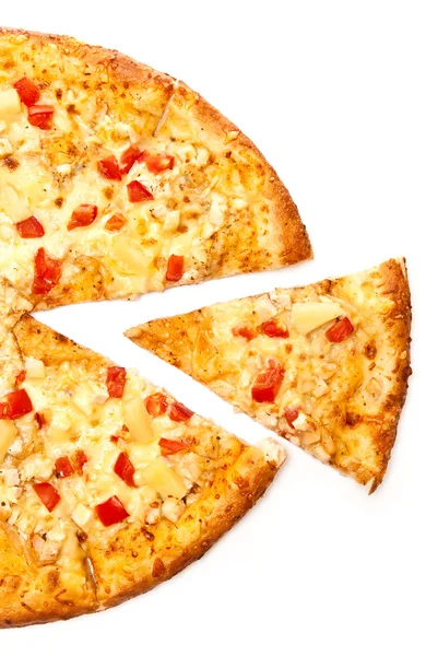 Stück Pizza — Stockfoto