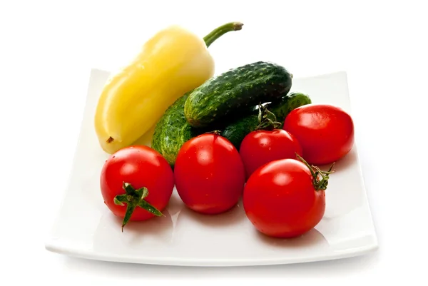 접시에 야채 — 스톡 사진