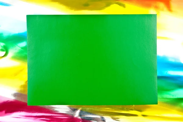 Yeşil kağıt boş — Stok fotoğraf