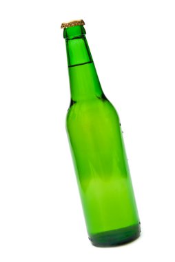 Green beer bottle clipart