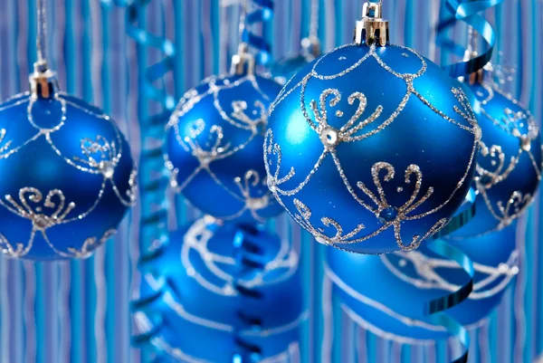 Blue christmas background — Stock Photo, Image