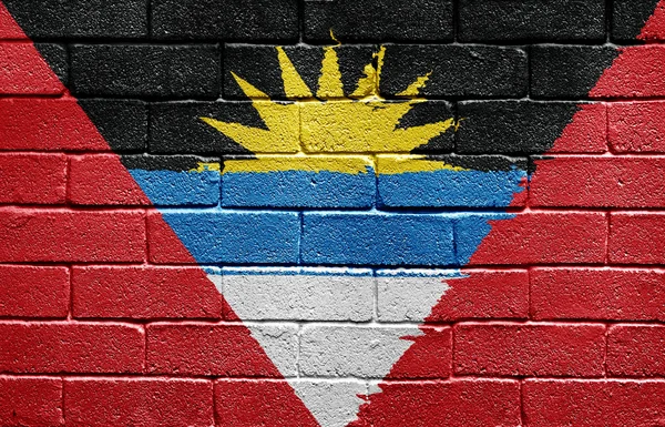 Флаг Антигуа и Барбуды — стоковое фото