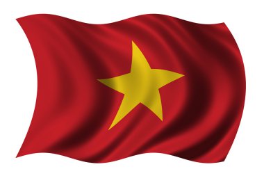 Flag of Vietnam clipart